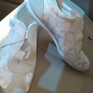 Coach white shoes