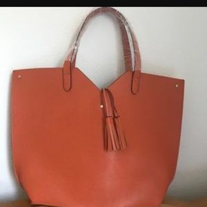 Neiman Marcus Orange Tote