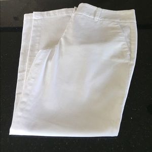 TALBOTS WHITE "THE DAILY ANKLE" PANTS