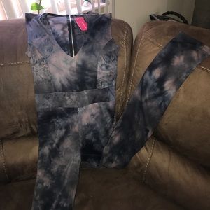 Tie Dye Fitting Jumpsuit