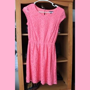 Salmon Lace Dress