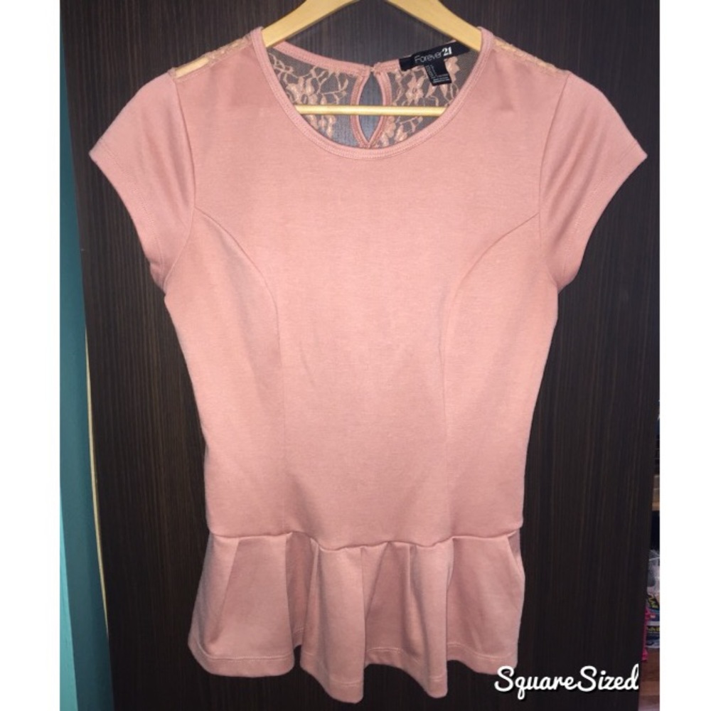 Forever 21 Pink Lace Blouse