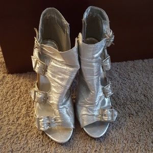 Silver heels