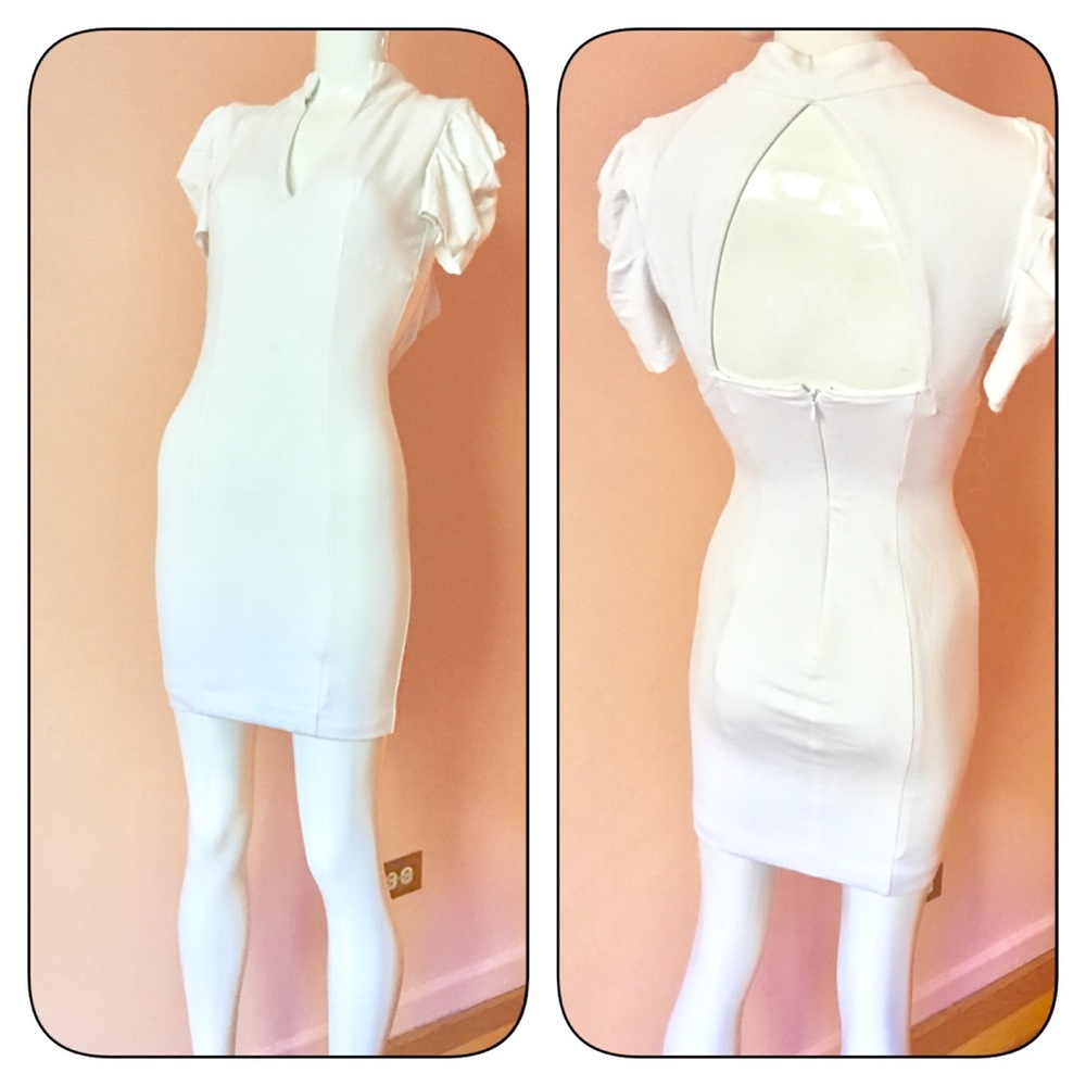 Bebe white dress