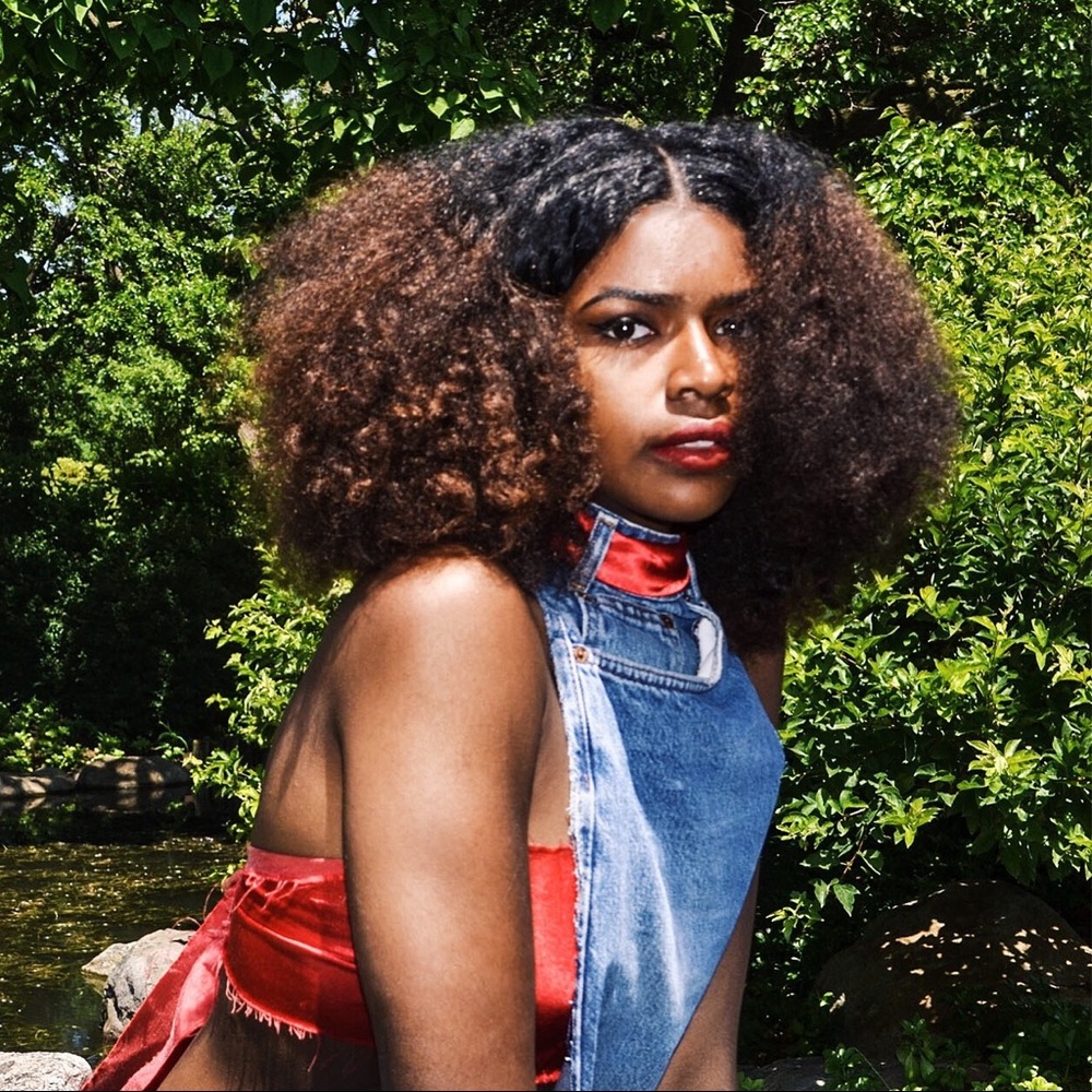 Co-ed| reconstructed, jean inspired chemise (top)