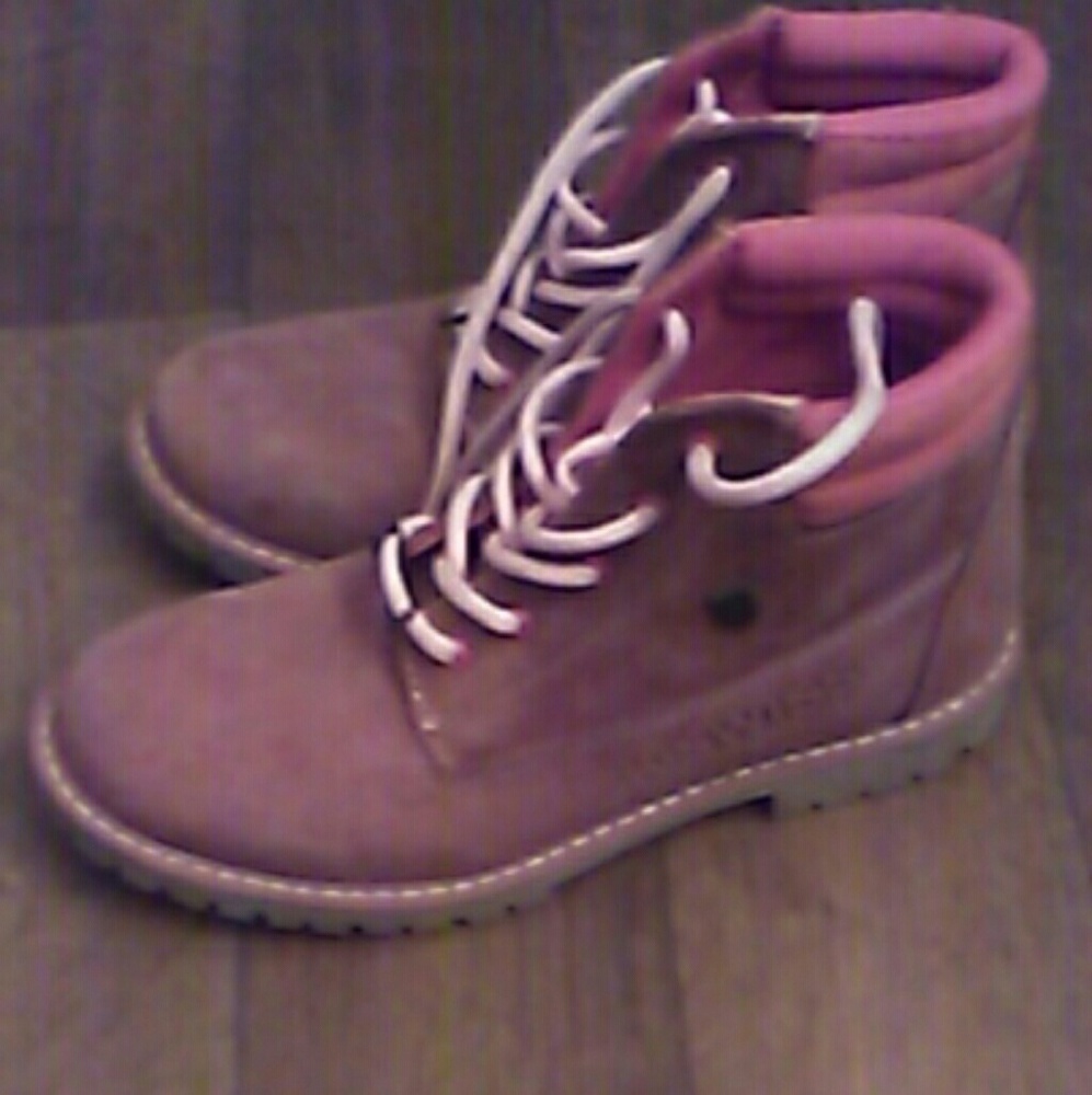 Pink boots