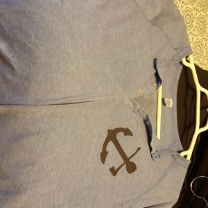 Unisex 3/4 Sleeve light blue Flag Nor Fail shirt