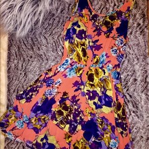 Bright summer floral dress