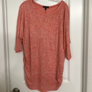 Orange & white Lane Bryant striped top