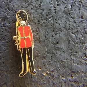 Vintage British guard lapel pin