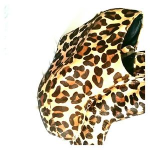 Posh Felt-Cheetah Wedges