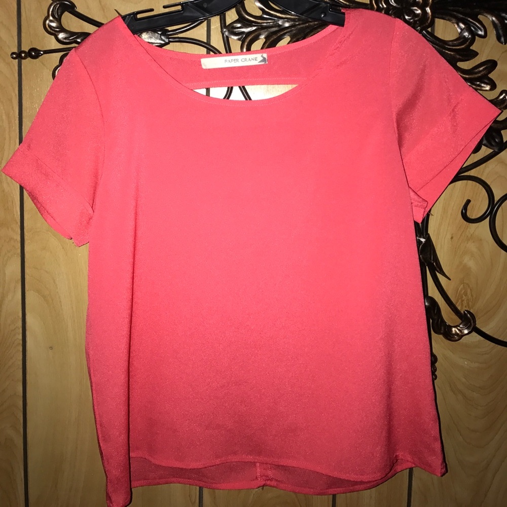 Peach/ pink blouse