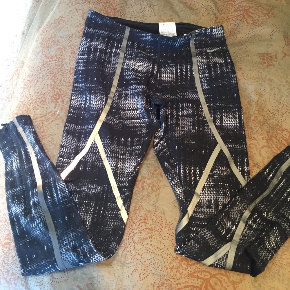 Nike Running Tights Black/Grey/White