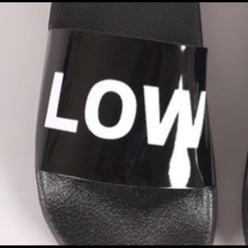 ❗️LAST ONE❗️Black "LOW KEY" Slides - Picture 2 of 3
