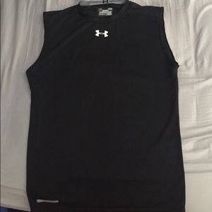 Under Armour Black Large Compression Sleeveless