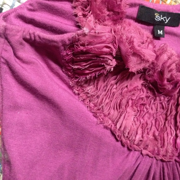 SKY FUCHSIA ROSE TOP M - Picture 4 of 8