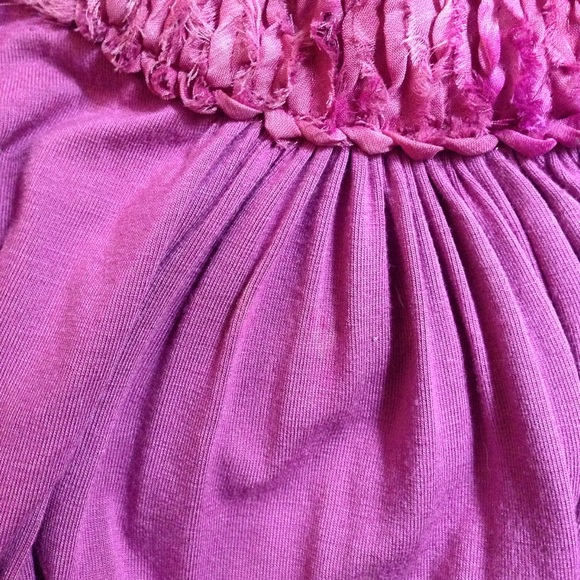 SKY FUCHSIA ROSE TOP M - Picture 7 of 8