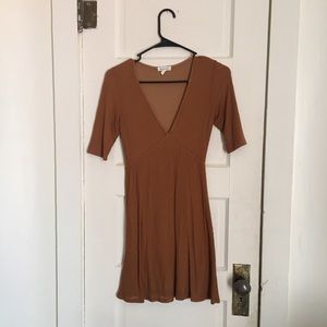 Silence and noise cotton deep neck Dress