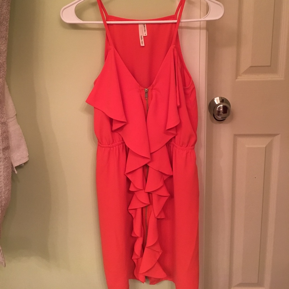 orange dress