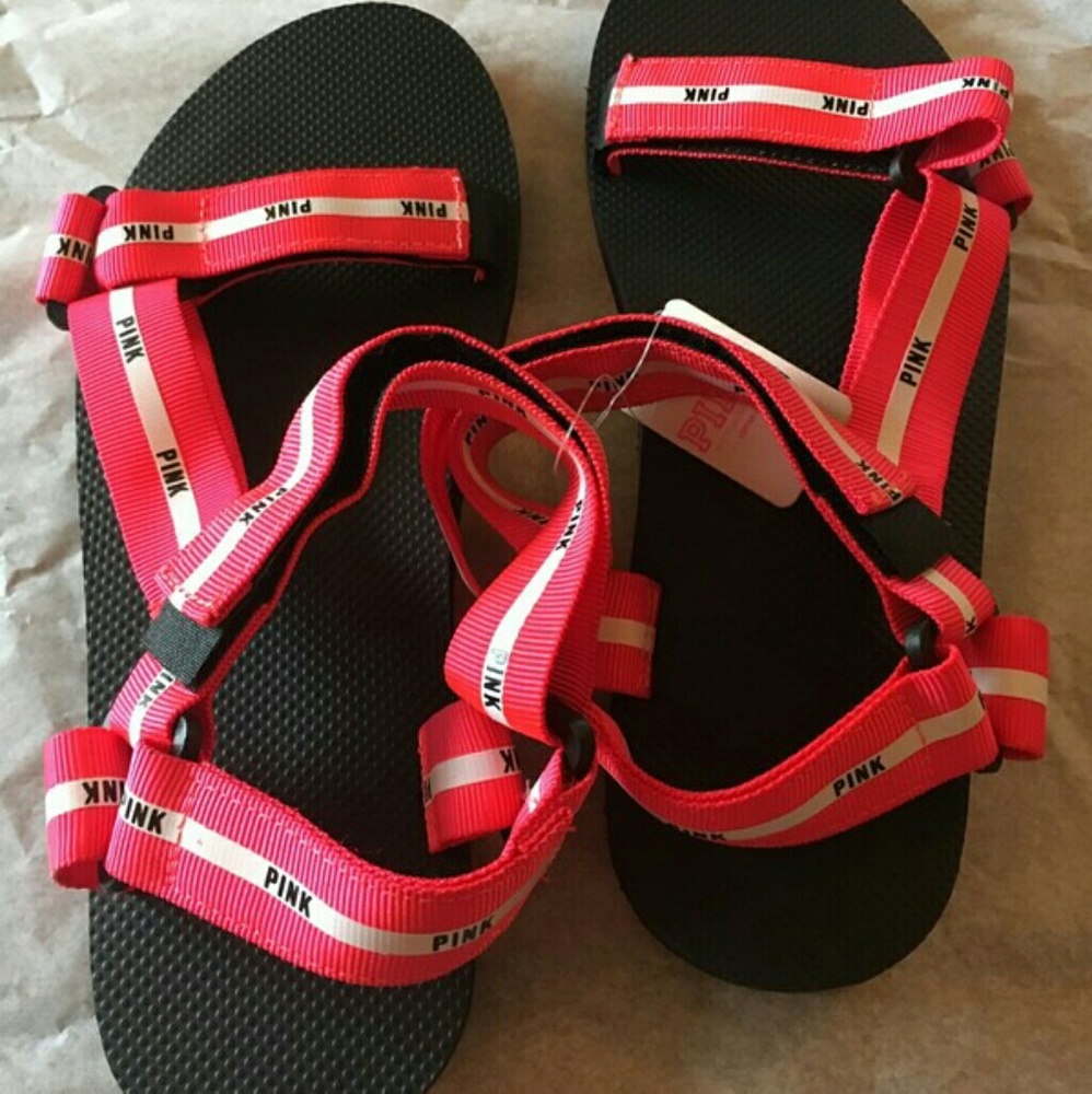 New!! PINK! Victoria's secret Sandals