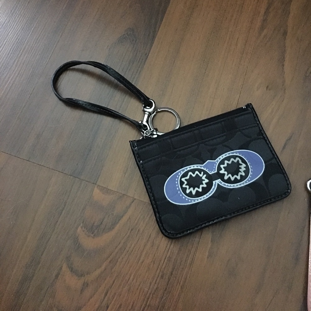 small black coach wristlet