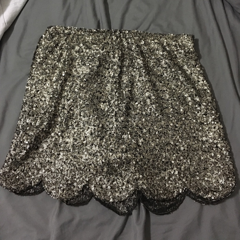 Nasty Gal (English Rose) scalloped sequin skirt