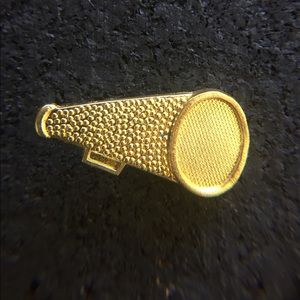Vintage varsity cheer lapel pin