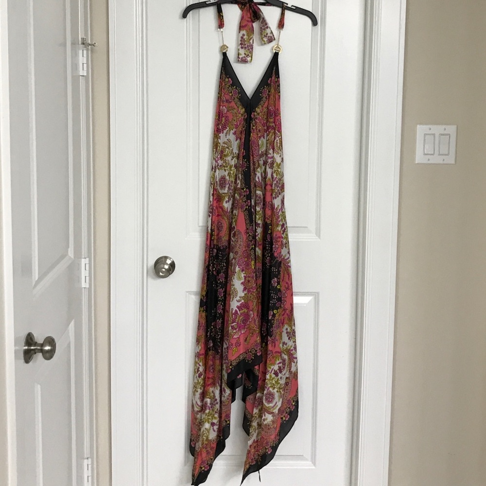 Victoria's Secret Silk Halter Handkerchief dress