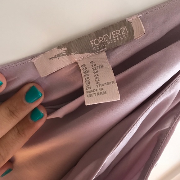 Lavender silk dress - Picture 3 of 4