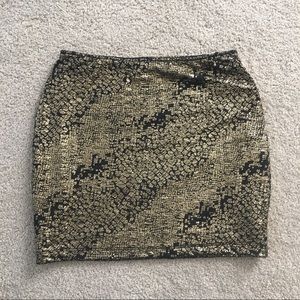 Forever 21 Metallic (lined) Skirt
