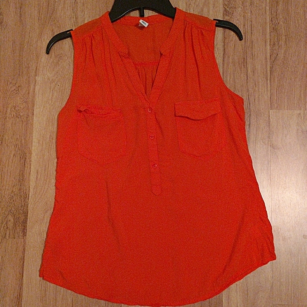 Old Navy Blouse Deep Orange