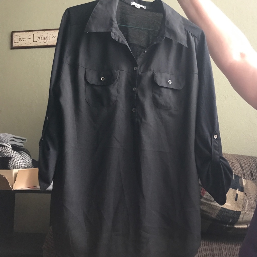 Black dress shirt