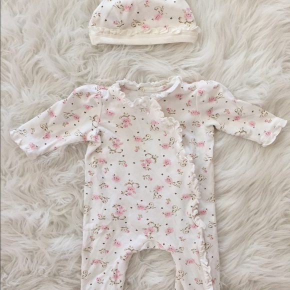 Little Me Other - Pink and white floral set