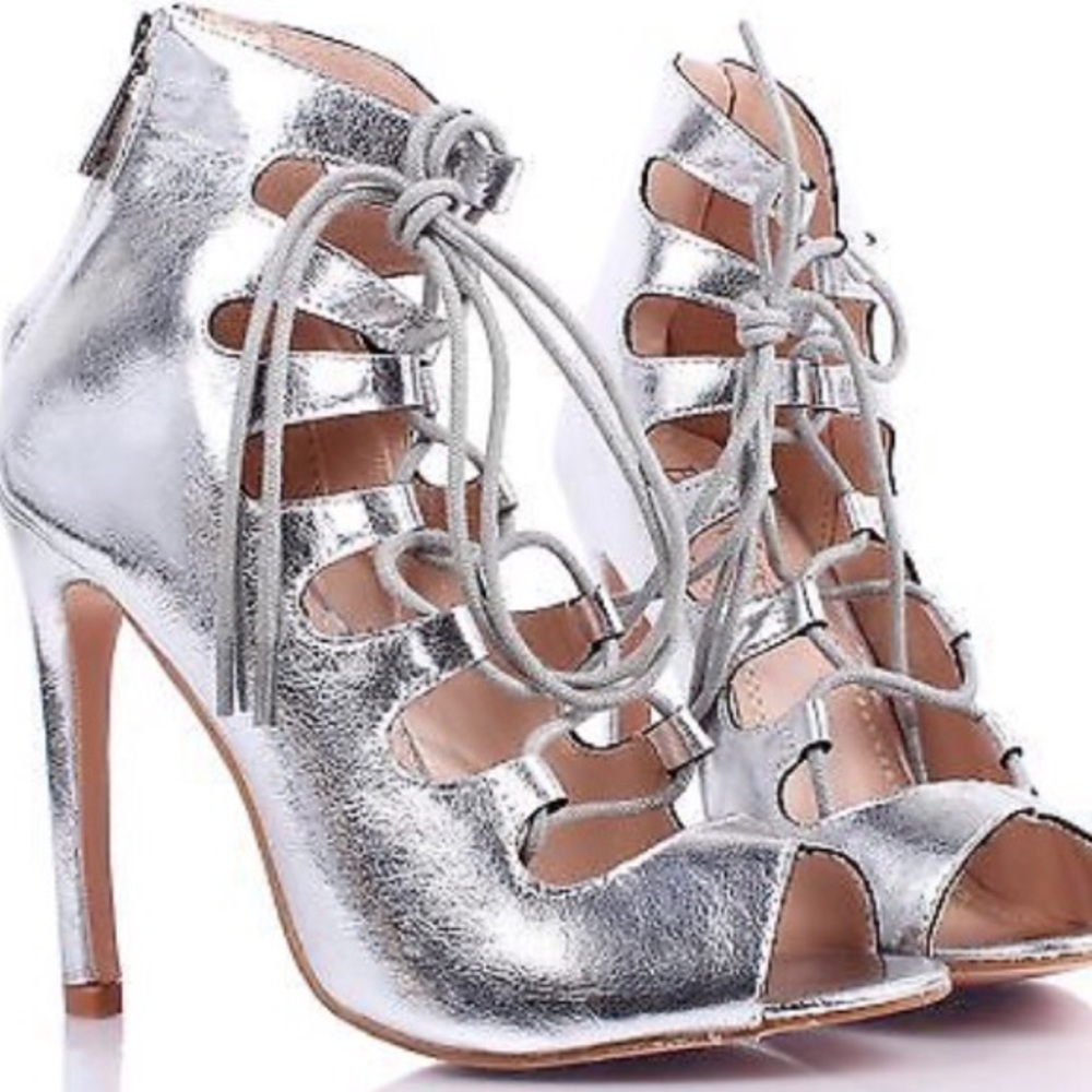 Silver KK Heels