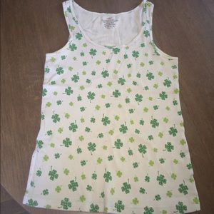 Four Leaf Clover Ribbed Tank
