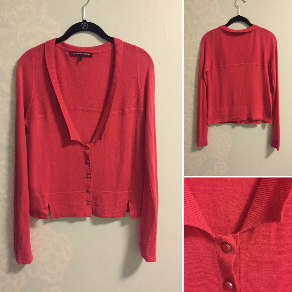 Comptoir des Cotonniers Button Front Cardigan