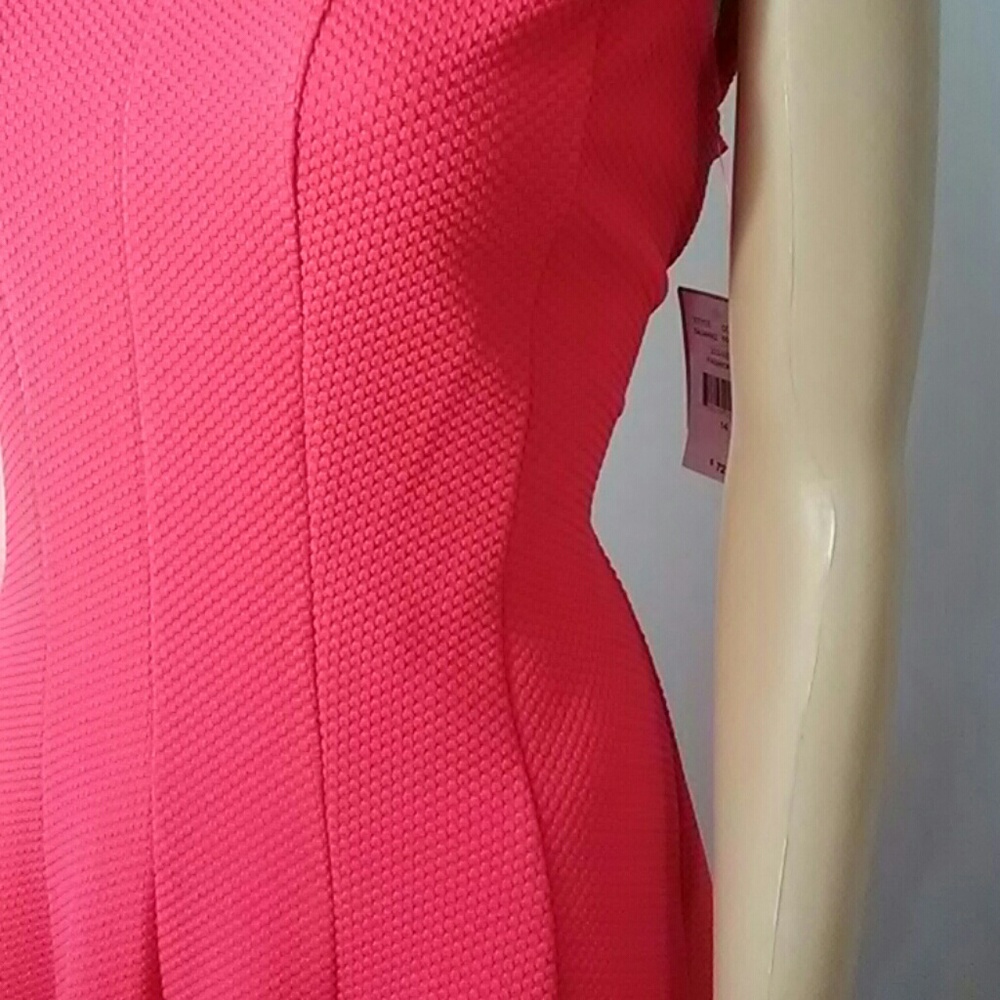 Danny and Nicole Classy Coral Sleeveless Dress