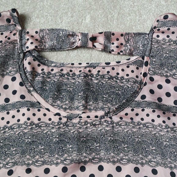 SOLD*Rumors Blush & Black Blouse*SOLD - Picture 6 of 6