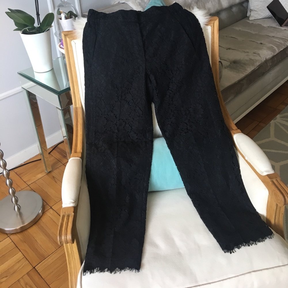 J. Crew pull on Pant in floral lace.
