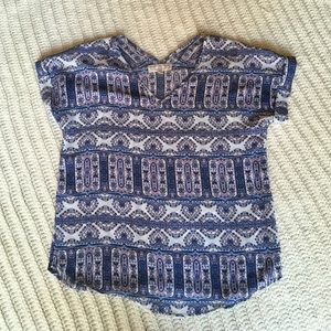 CLOSET CLOSING! Pink Rose blue, pink white top