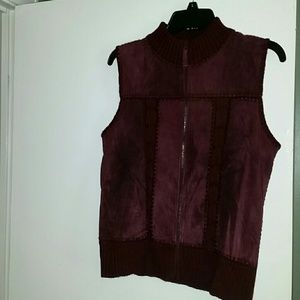 Suede vest