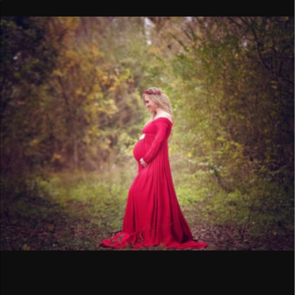 Red Maternity dress - Picture 1 of 2