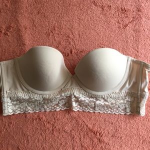 VS Pink Brand Strapless Bustier Bra Sz 34 B