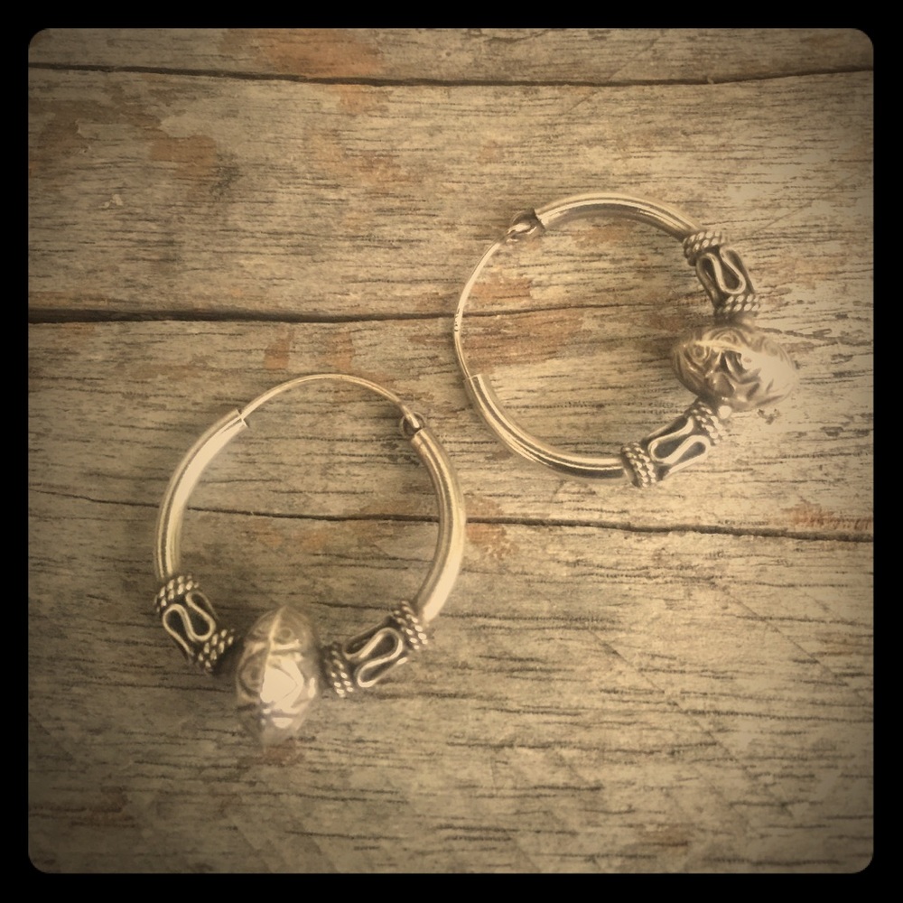 Boho Sterling Silver Earrings