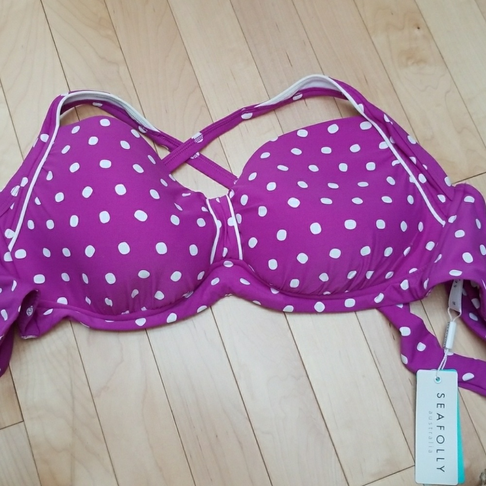 Seafolly La Vita Polka Dot Bikini top