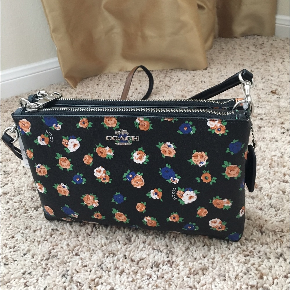 NWT Coach Crossbody Lyla Tearose Floral Print
