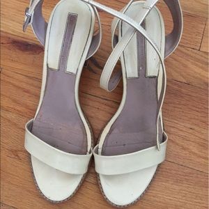 Light yellow Zara strappy sandals