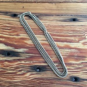 Gold tone chain necklace