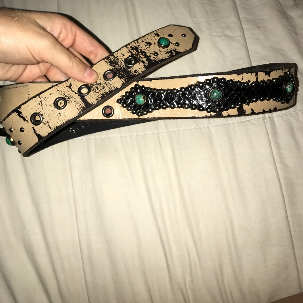 Handmade leather belt