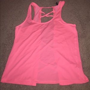 Pink workout top